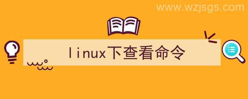 linux查看命令详细使用方式的命令（linux下查看命令）"/