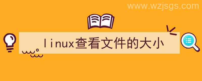 linux查看文件的大小命令（linux查看文件的大小）"/