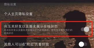 网易云怎么设置不在线