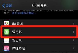 爱奇艺siri建议怎么关闭