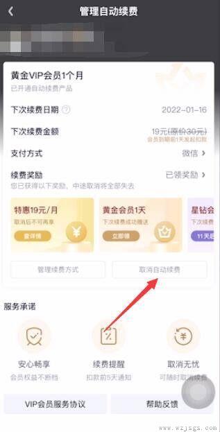 爱奇艺vip自动续费如何关闭