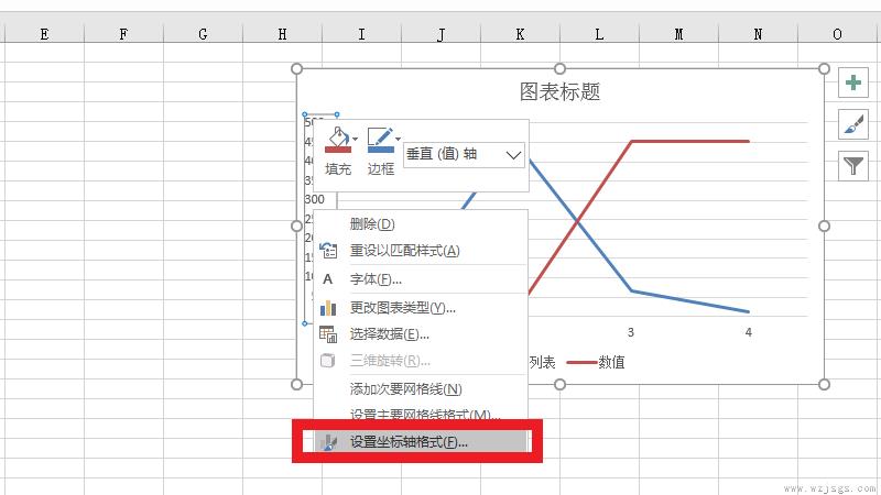 折线图纵坐标轴数据怎么设置