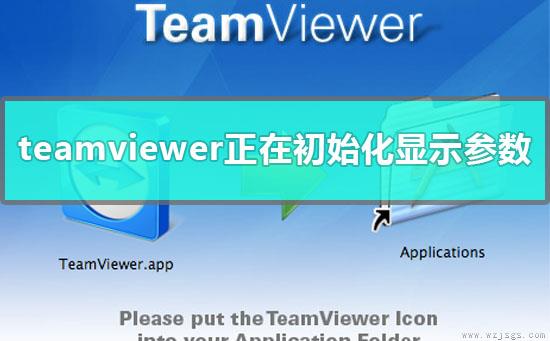 team viewer 远程控制正在初始化显示参数