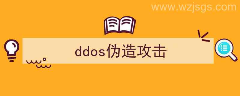 ddos恶意攻击（ddos伪造攻击）"/