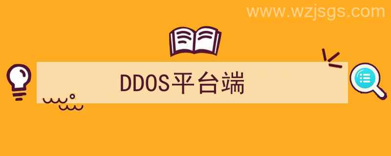 DDoS平台（DDOS平台端）"/