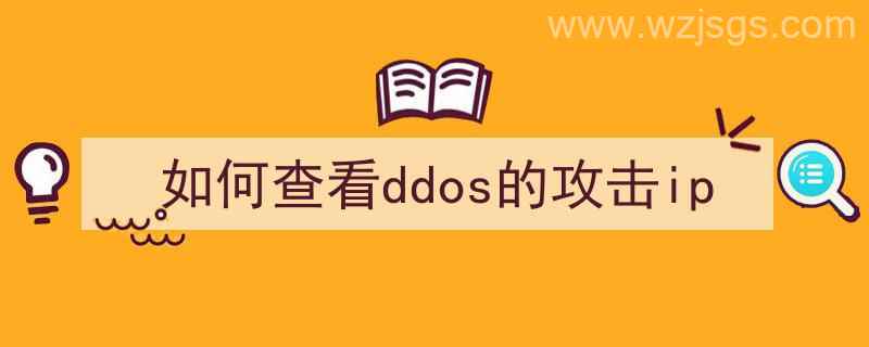 被ddos攻击了怎么查（如何查看ddos的攻击ip）"/