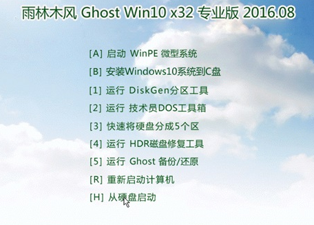 雨林木风Ghost Win10专业版